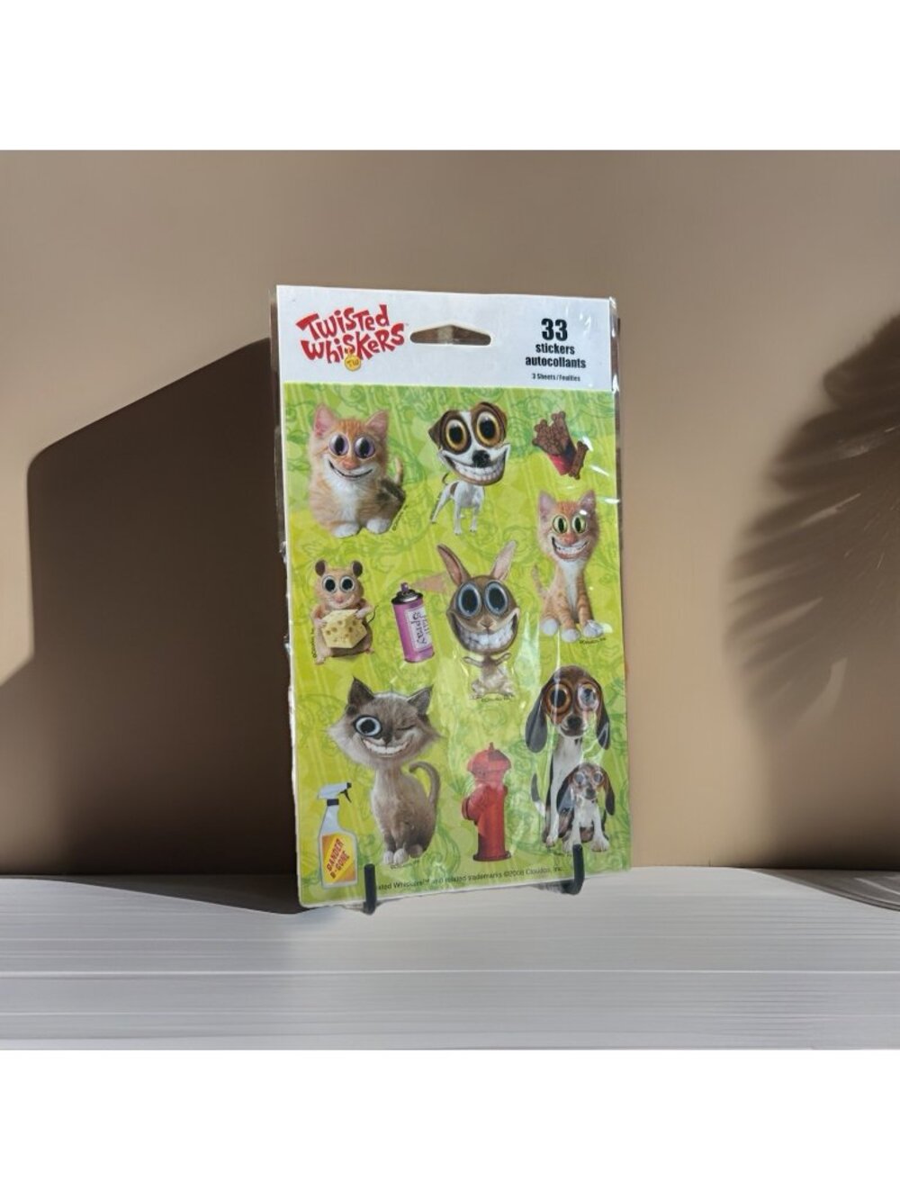 Twisted Whiskers Stickers by Kid Squad 33 Stickers / Sheets New